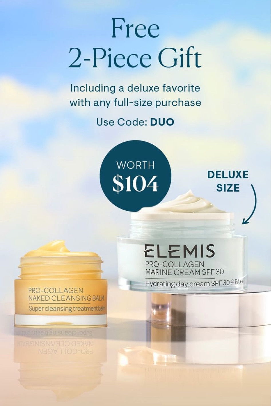 I am obsessed with everything Elemis makes! Use code DUO for 2 free items with any regular price purchase!! Such a great deal 

#LTKfindsunder100 #LTKbeauty #LTKsalealert