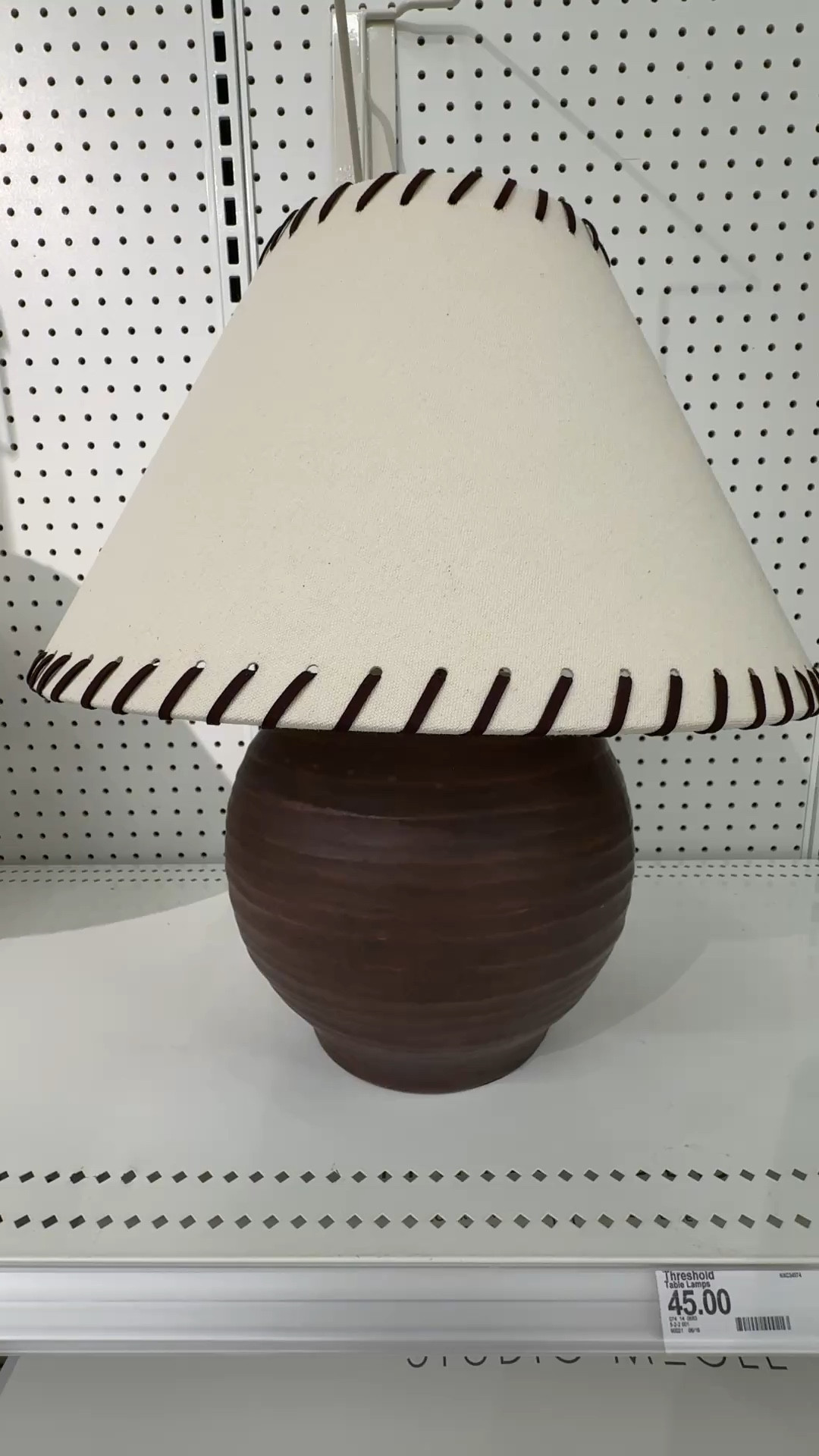 This lamp from Studio McGee’s new fall line at Target is so pretty. The base is a beautiful color and it’s a great size. I like the detail on the lampshade but wish the little holes were a little smaller or the cord to be thicker. I give it a 8/10. 

#LTKSeasonal #LTKStyleTip #LTKHome