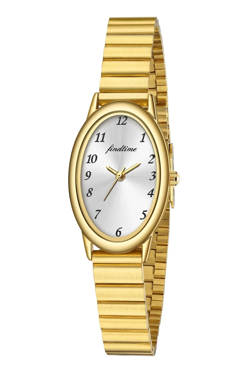 Findtime Women's Oval Watch on Stainless Steel Bracelet Elegant Ladies Watch Casual Business Dres... | Walmart (US)