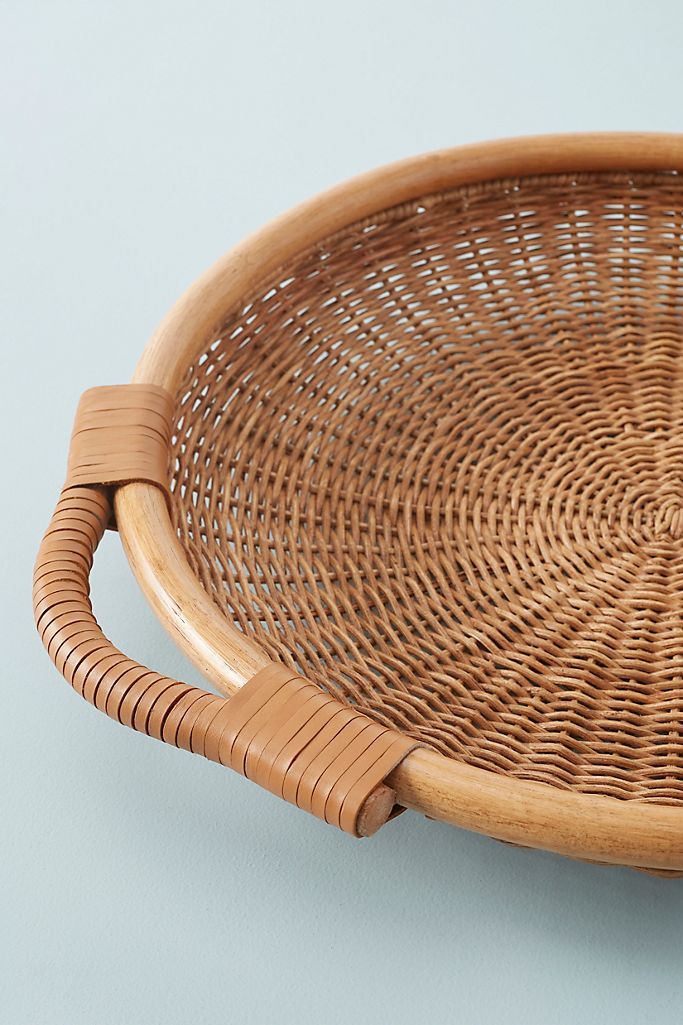 Amber Lewis for Anthropologie Wynn Wicker Tray | Anthropologie (US)