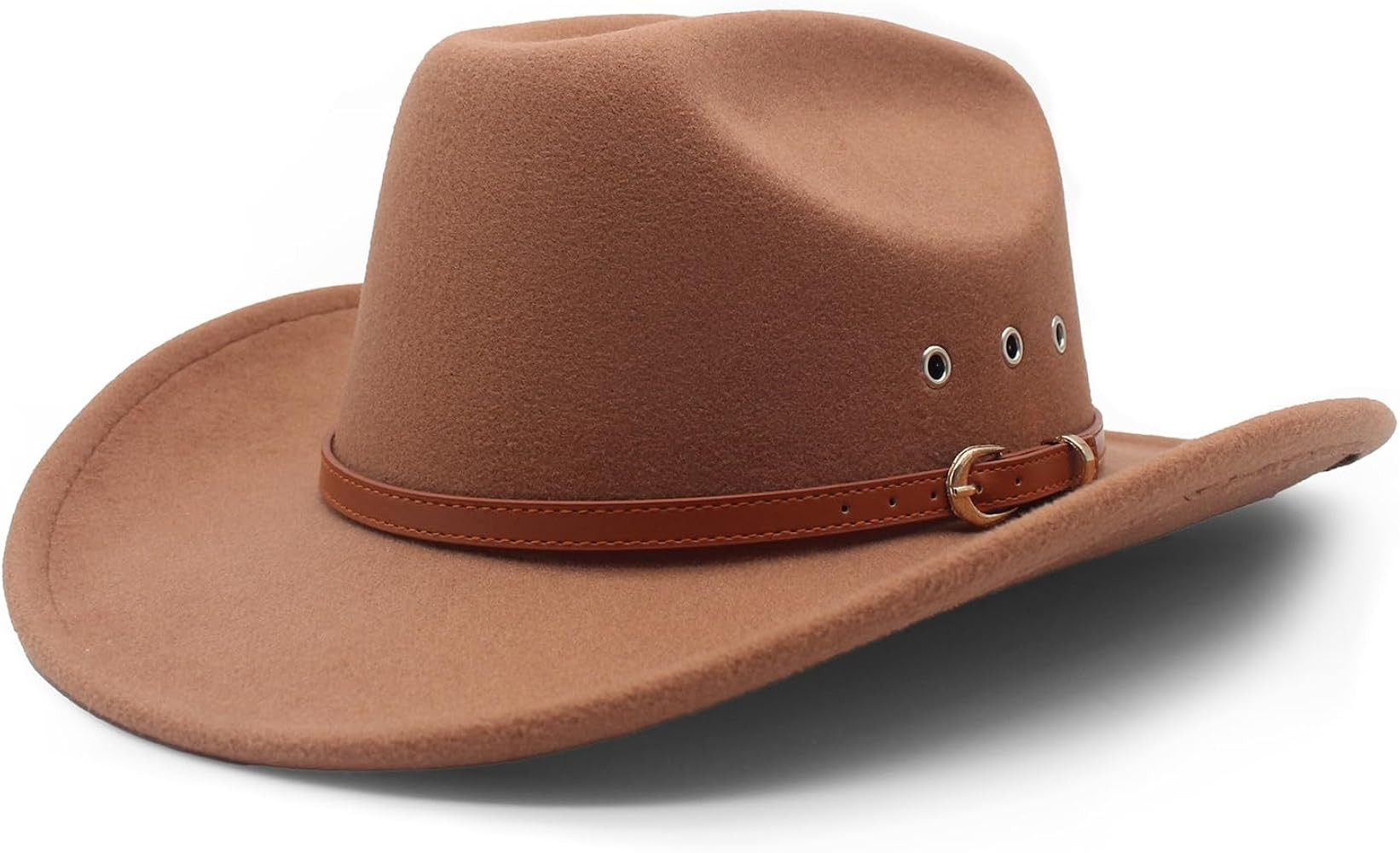 LIDHAY Cowboy Hat for Women and Men Felt Wide Brim Classic Outdoor Fedora Hats Western Cowboy Cow... | Amazon (US)