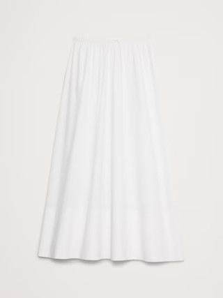 Cotton Poplin Maxi Skirt | Banana Republic (US)