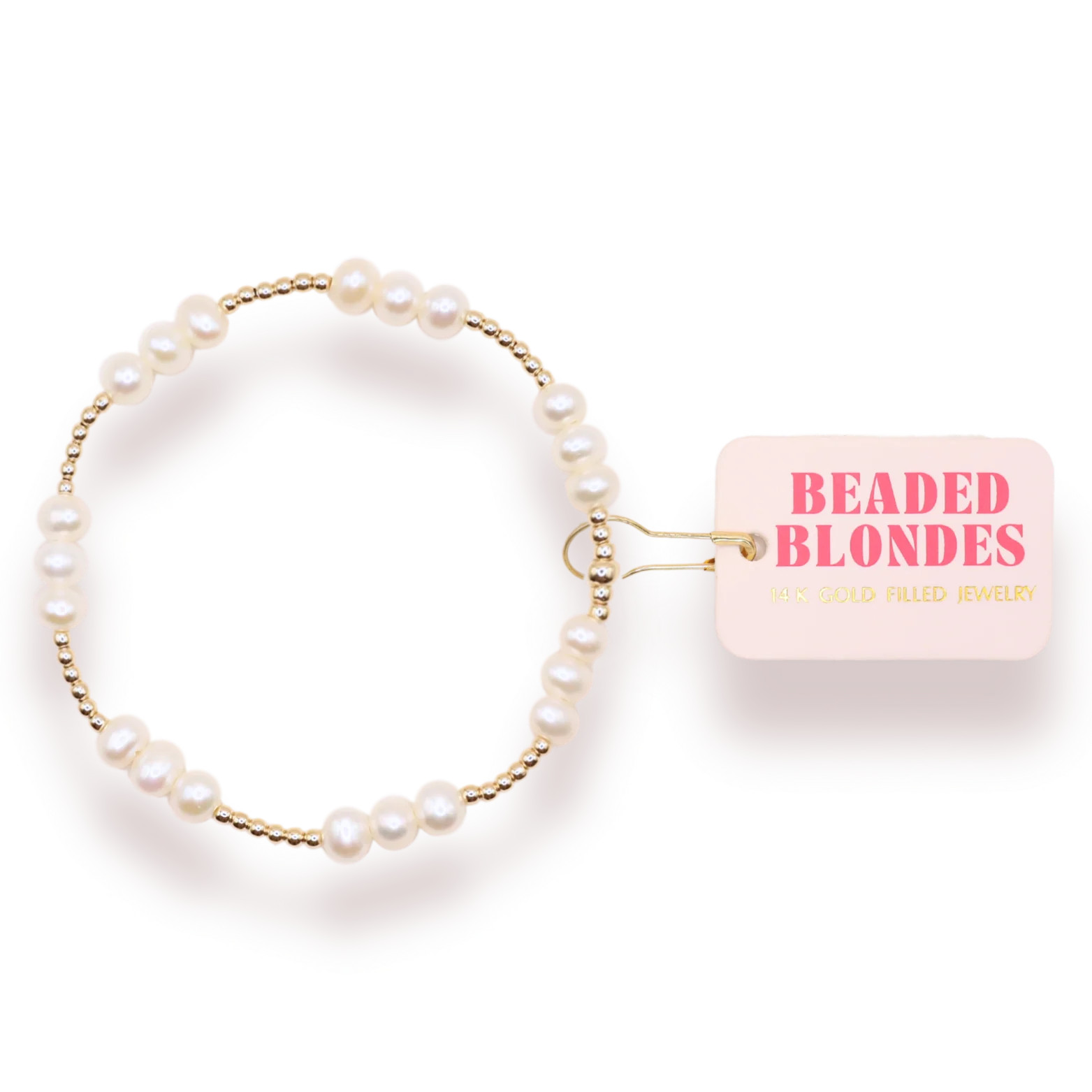 ILY Coastal Pearl Bracelet in Gold | Beaded Blondes