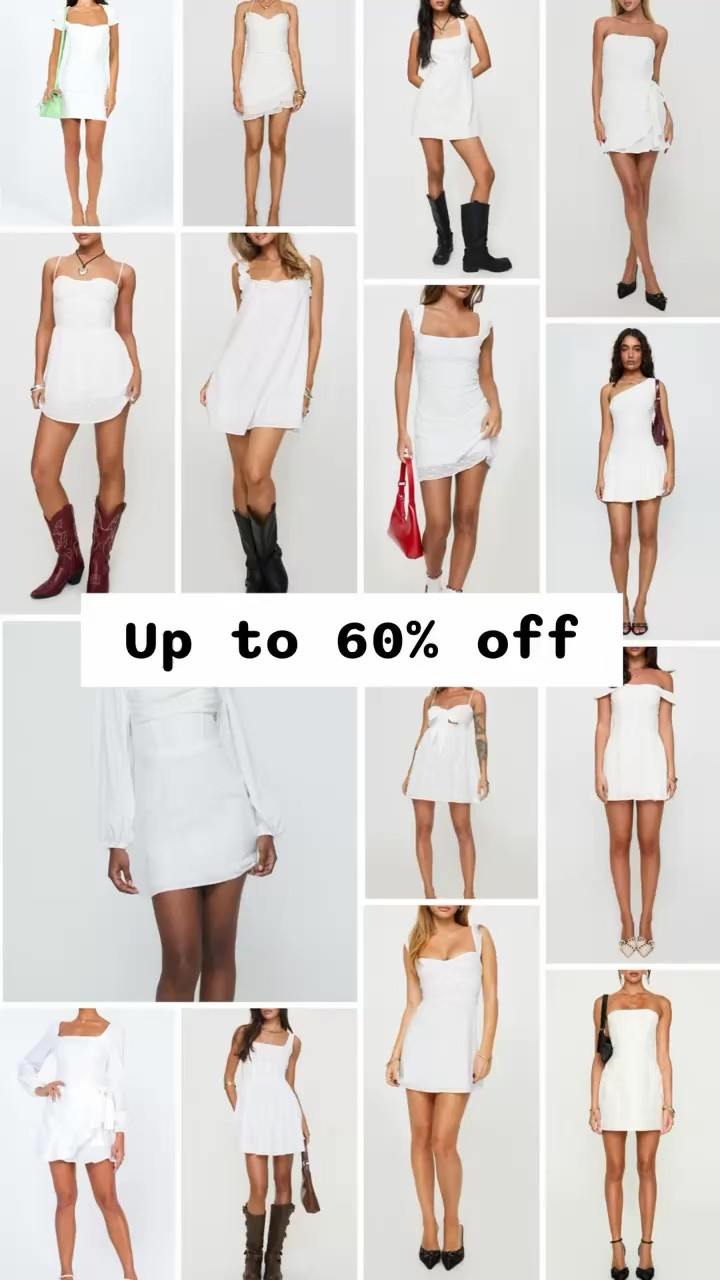 Up to 60% off @Princess Polly US little white dresses at Nordstrom.

Date night outfits, concert outfit ideas, country concert outfits, bachelorette party dresses, bride to be, bridal shower dresses.

#LTKWedding #LTKSeasonal #LTKSaleAlert