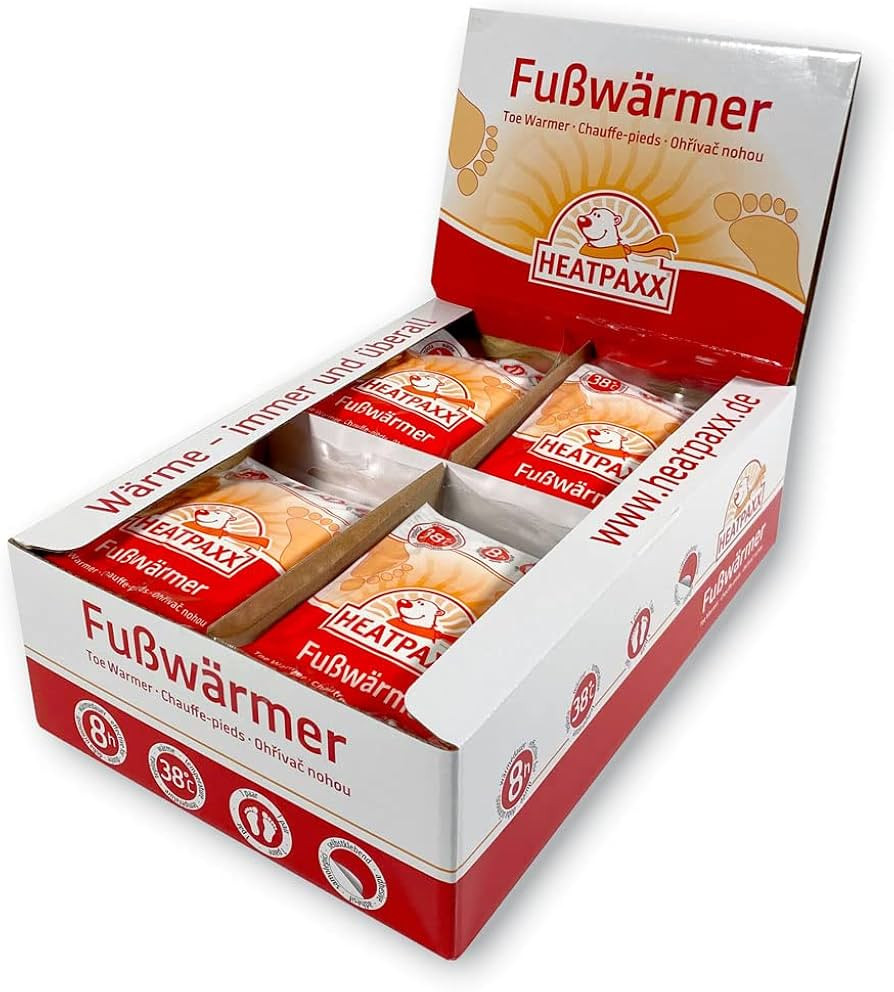 Fußwärmer | 5, 10, 15, 30 und 40 Paar | EXTRA WARM | Hauchdünne Zehenwärmer, Wärmepads | fü... | Amazon (DE)