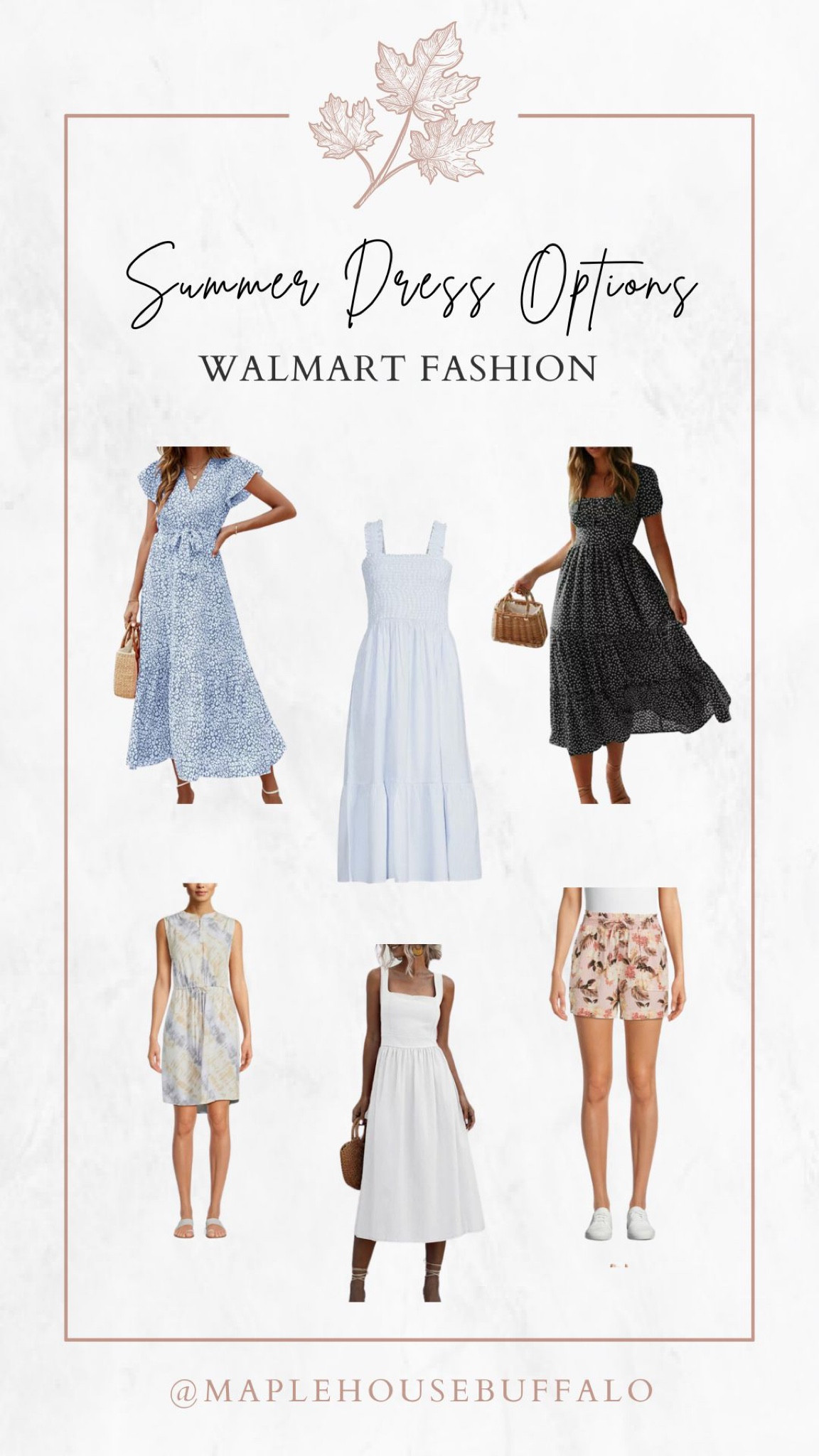 Summer dress (and shirt) options - I was pleasantly surprised during my latest trip to Walmart with the women’s fashion section! These dresses are classy yet comfortable and versatile.
Walmart fashion Sun dress high waisted shorts, work outfit date night / dinner outfit

#LTKunder50 #LTKstyletip #LTKworkwear