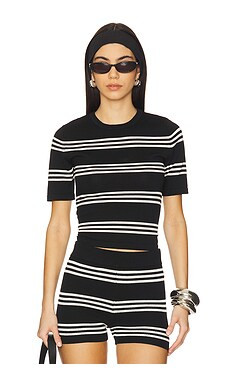 SER.O.YA Ry Top in Black & Eggshell from Revolve.com | Revolve Clothing (Global)