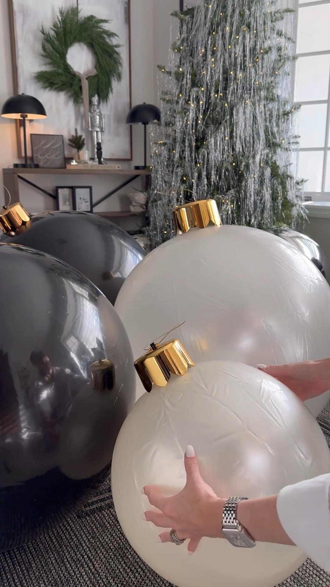 Holiball Christmas prep / giant ornament Christmas decor ✨

#LTKHome #LTKHoliday #LTKFindsUnder100