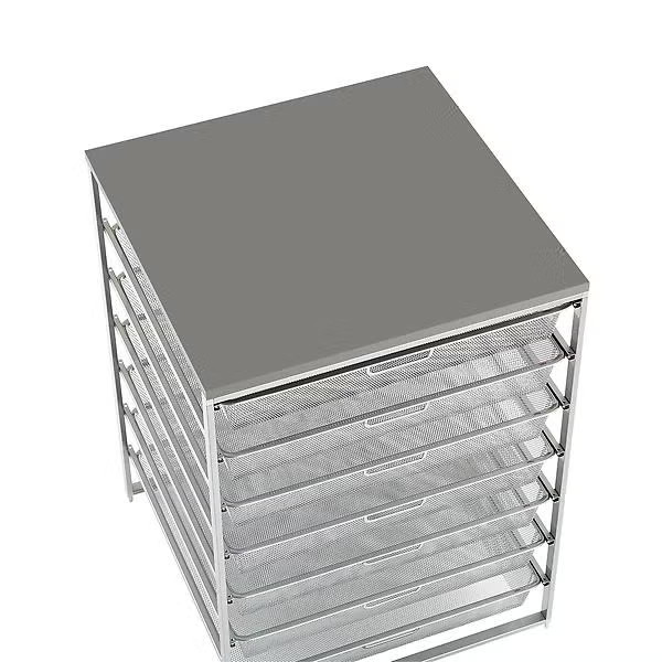 Elfa Classic 22" Wide Melamine Top Grey | The Container Store