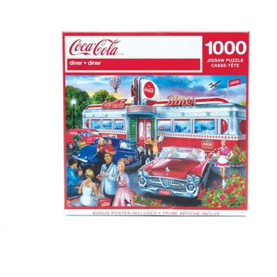 MasterPieces Inc Coca-Cola Diner 1000 Piece Jigsaw Puzzle | Target