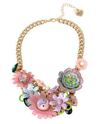 Women's Flower Drama Bib Necklace | Macys (US)
