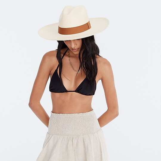 Wide-brim Panama hat | J. Crew US