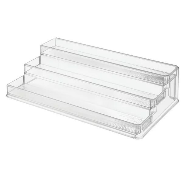 mDesign Plastic Shelf Adjustable & Expandable Spice Rack Organizer with 3 Tiers of Storage for Ki... | Walmart (US)