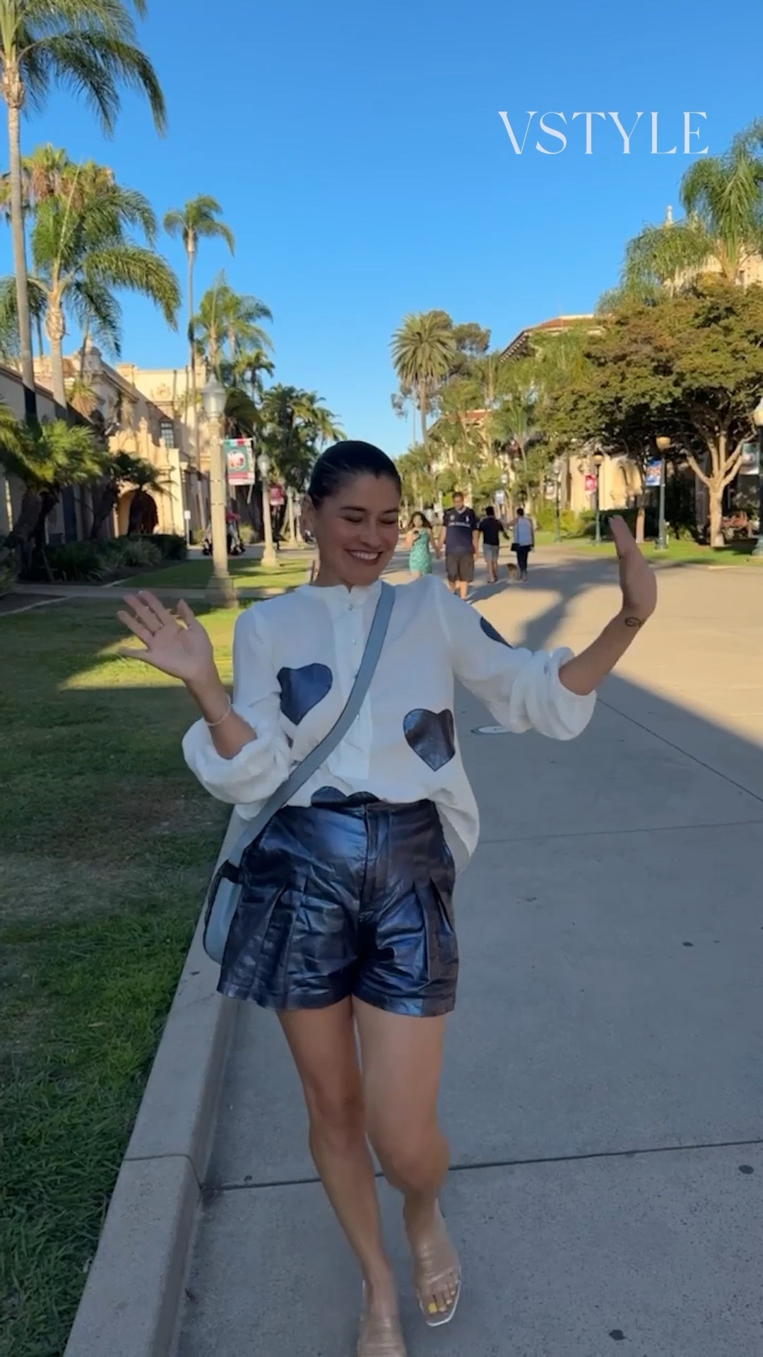 Metallic set by Lanhtropy: So comfy and so fun! 
The top is a lightweight linen and will look good on anyone size C bust and smaller. 
The navy metallic shorts are the perfect “neutral” metallic and will go with so much. The waist runs a bit small, so consider sizing up if you have an apple body like me  
#ad

#LTKSeasonal #LTKOver40 #LTKStyleTip