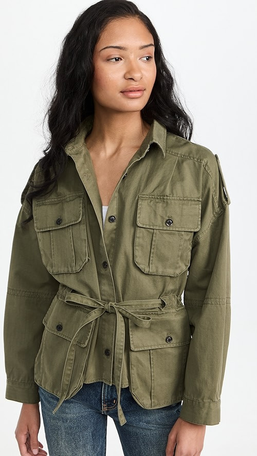 Dante Washed Canvas Cropped Utility Jacket | Shopbop
