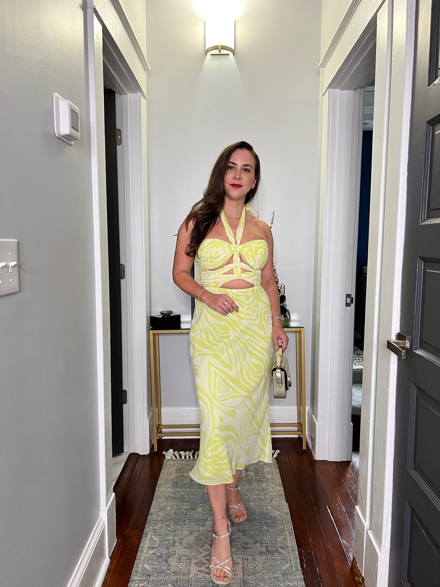 Summer outfit. Cutout dress. Summer dress. 