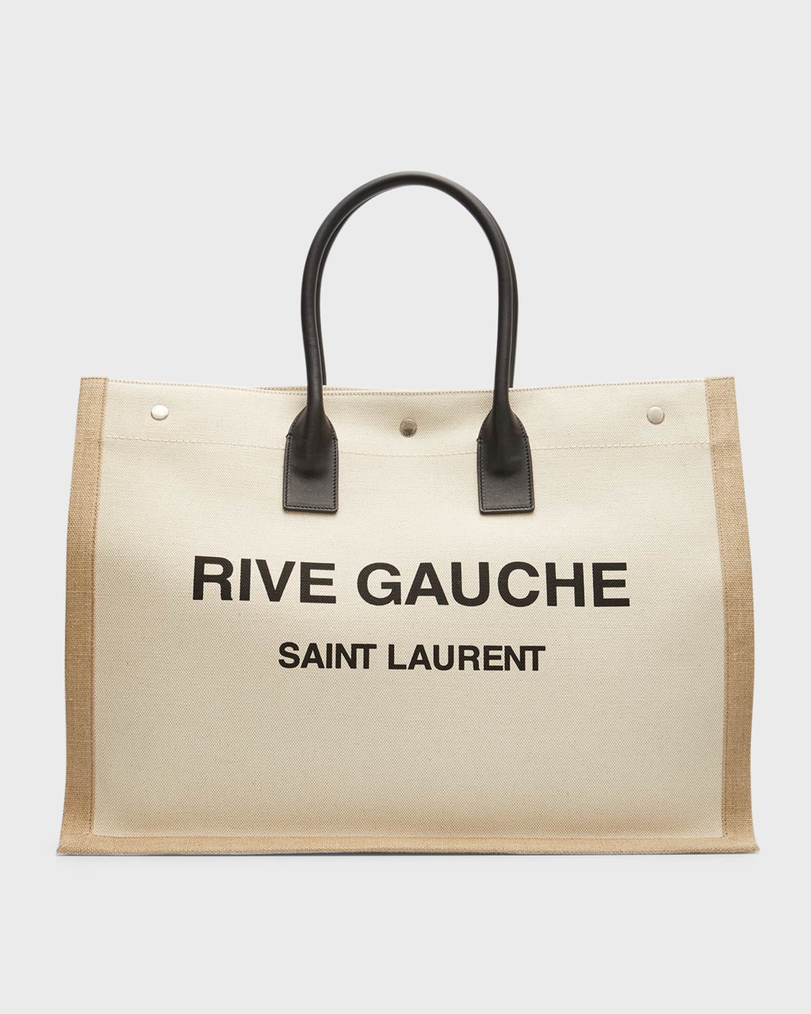 Rive Gauche Linen Tote Bag | Neiman Marcus
