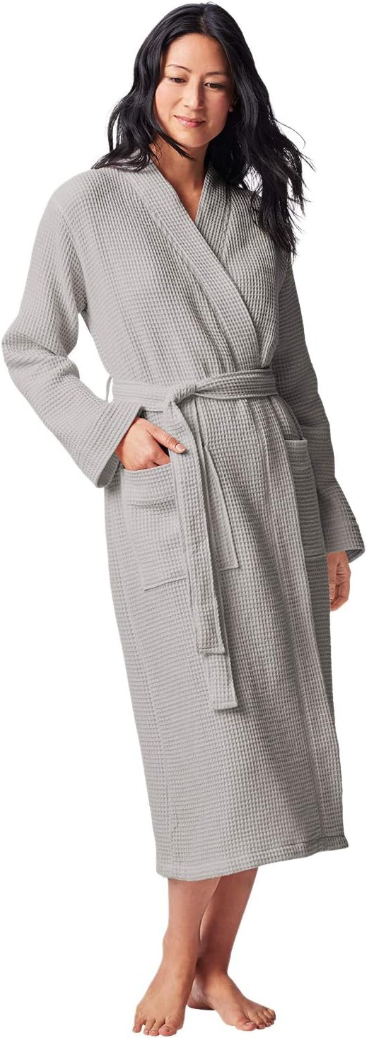 Coyuchi Unisex Organic Waffle Robe | Amazon (US)