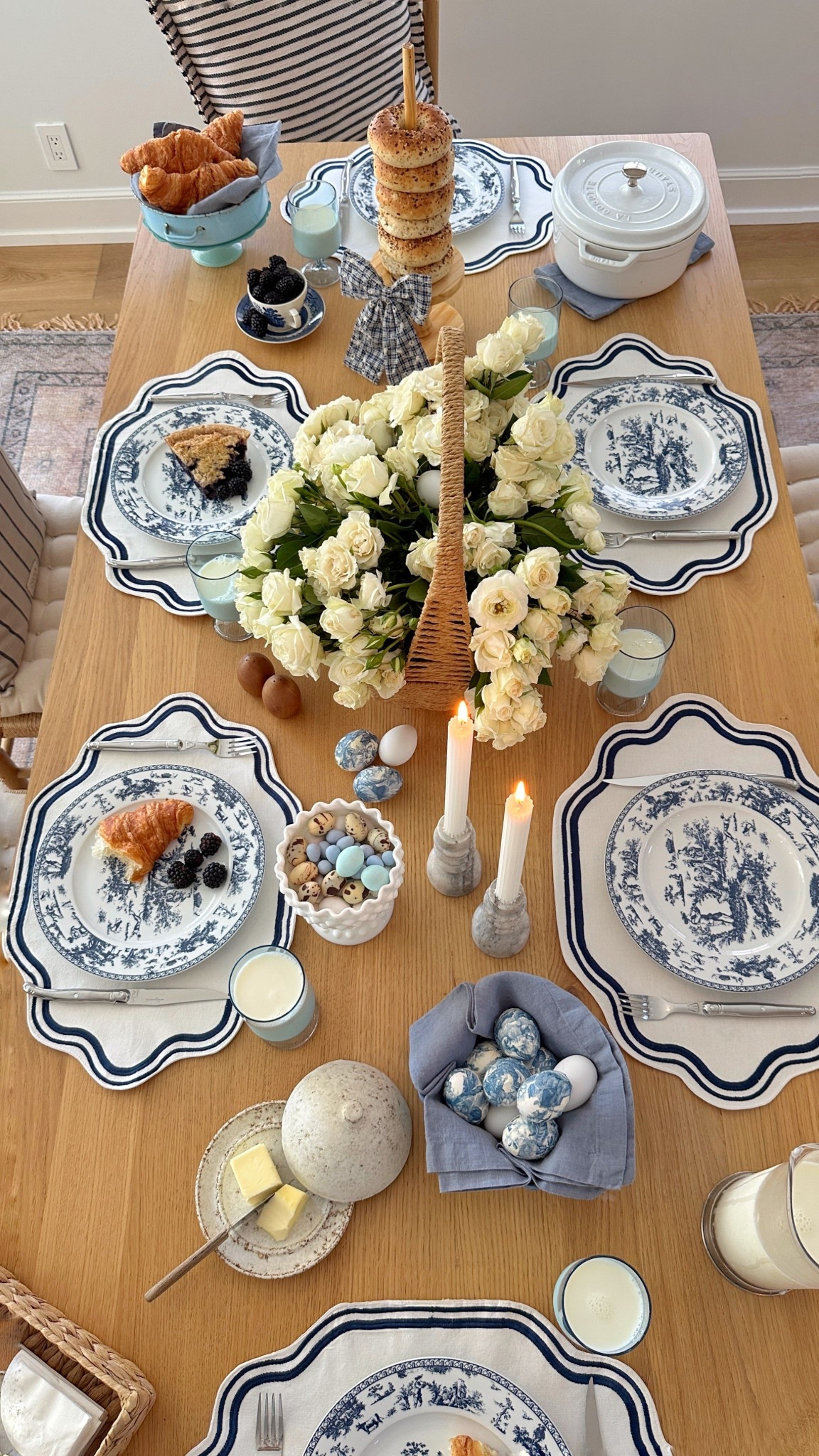 Blue and White Easter Table 

#LTKSeasonal #LTKParties #LTKHome