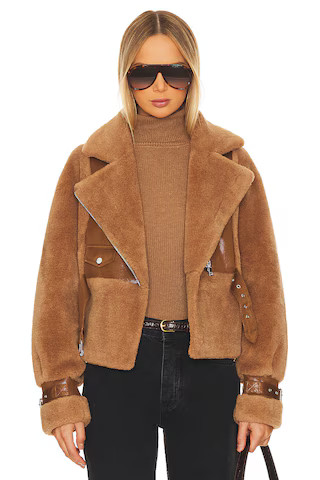 LAMARQUE Elody Jacket in Mocha & Brown from Revolve.com | Revolve Clothing (Global)