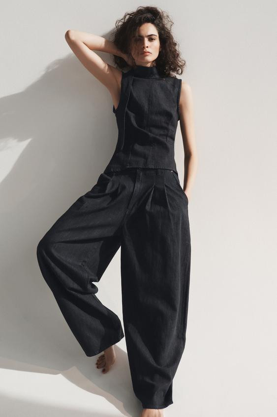 TRF MID-RISE BAGGY JEANS | Zara US