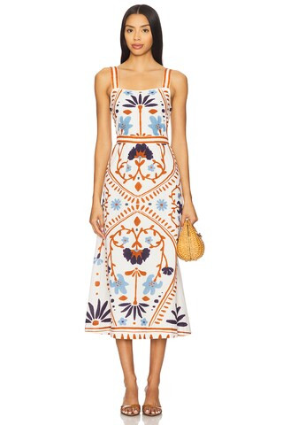 Cleobella Carmen Midi Dress in Liliana Print from Revolve.com | Revolve Clothing (Global)