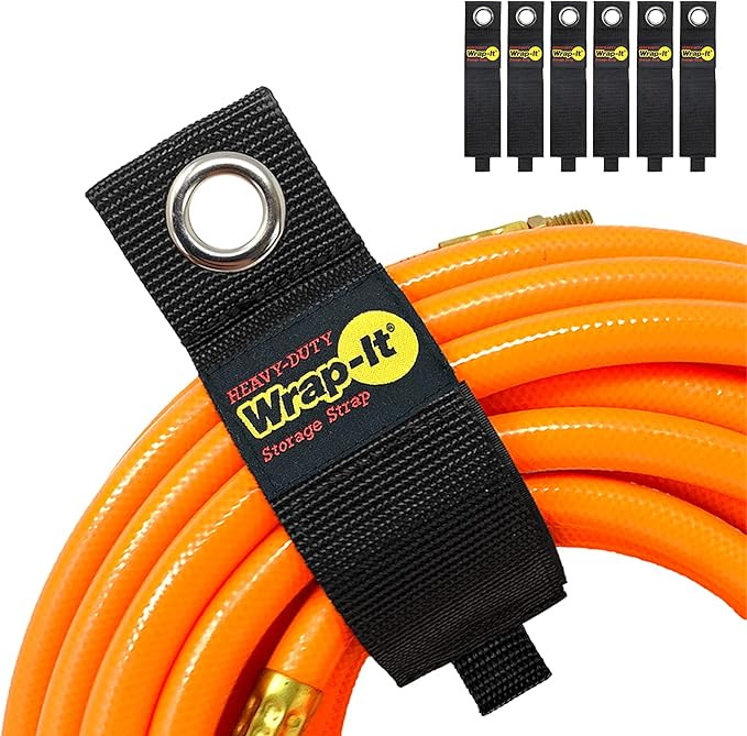 Heavy-Duty Wrap-It Storage Straps, 17-inch (6 Pack) - Extension Cord Organizer, Storage, Cord Str... | Amazon (US)