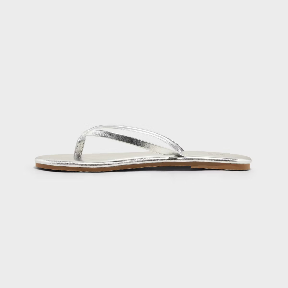 Women's Cali Thong Flip Flop Sandals - Shade & Shore™ Metallic Silver 8 | Target