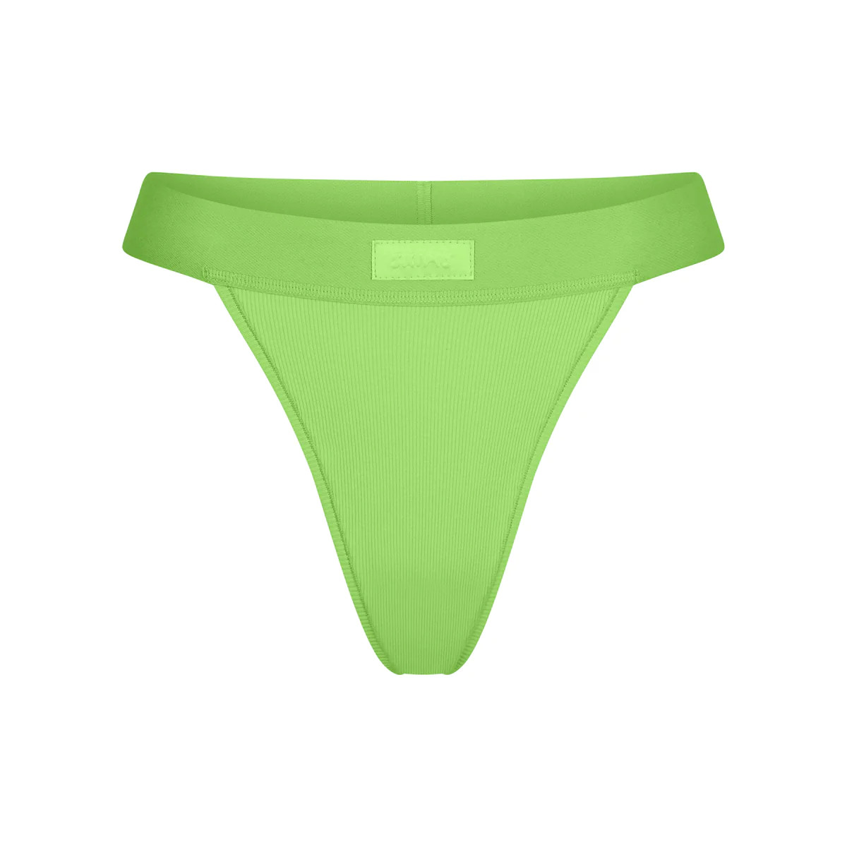 COTTON RIB THONG | SKIMS (US)