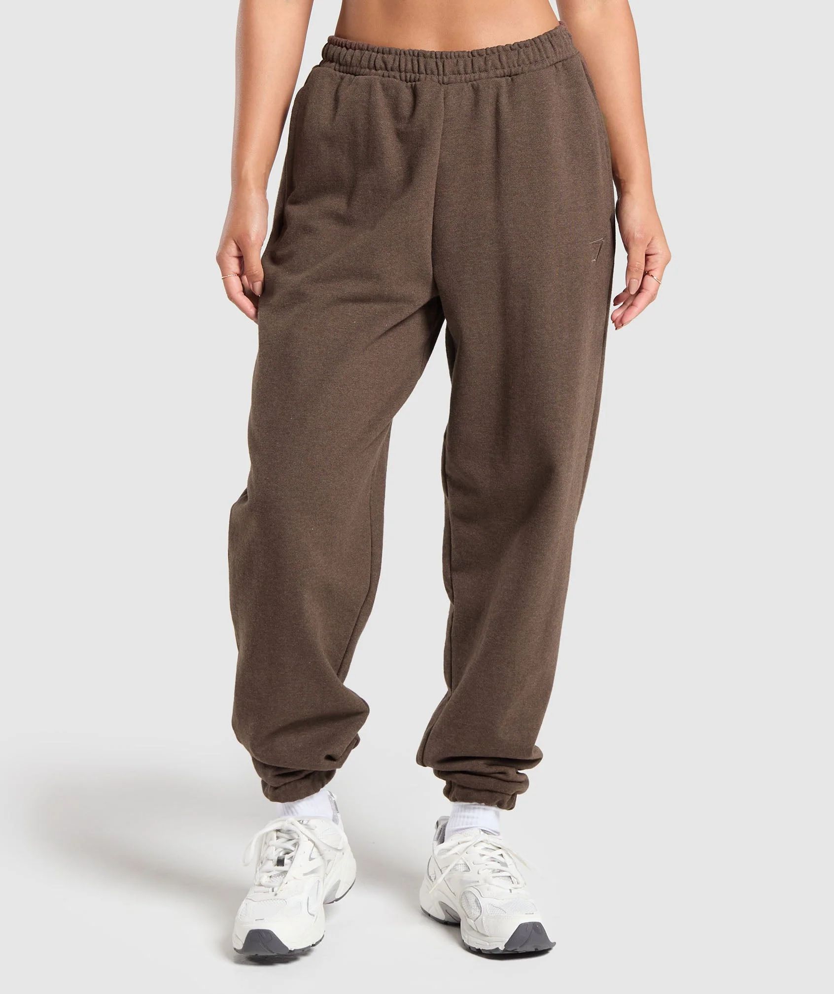 Gymshark Rest Day Sweats Joggers - Cozy Brown Marl | Gymshark US