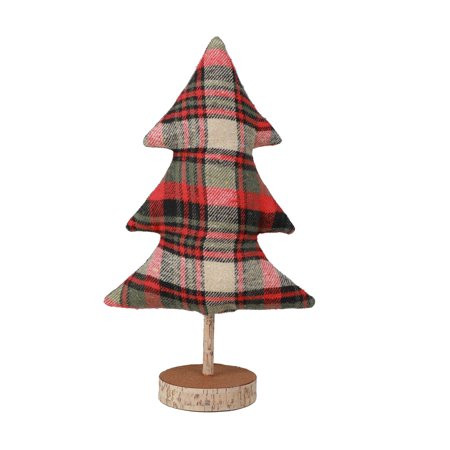 Holiday Time L Blk/wht Check Fabric Tree | Walmart (US)
