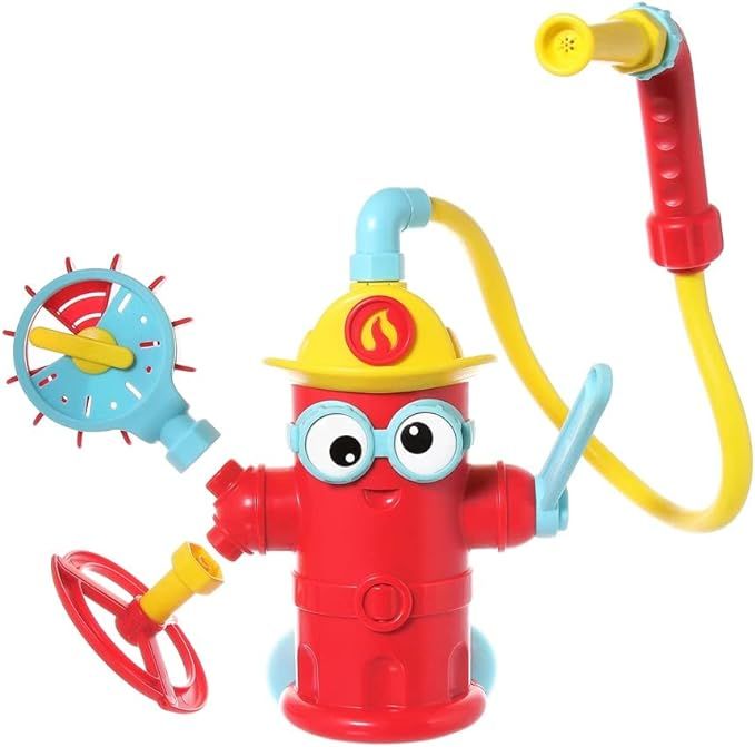 Yookidoo Spray N Sprinkle Baby Bath Toy - Ready Freddy Fire Hydrant with 4 Fireman Play Accessori... | Amazon (US)