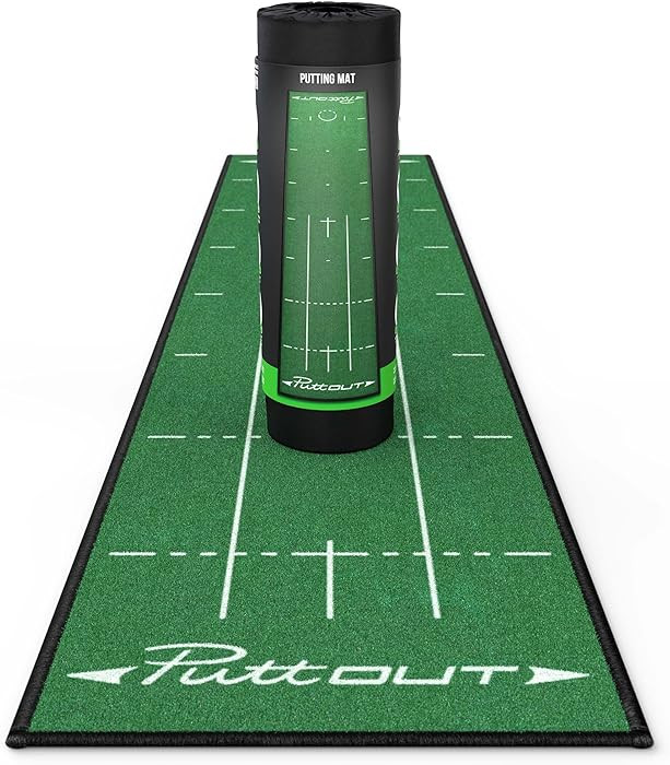 PuttOUT Medium Putting Mat - Perfect Your Golf Putting (7.9ft x 1.6ft)(Green) | Amazon (US)