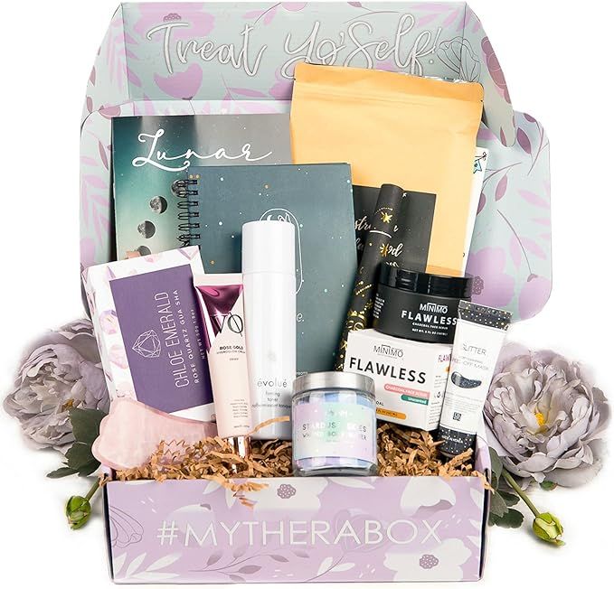 TheraBox Self Care Subscription Box - Self Care Kit With 8 Pampering Products In Wellness Gift Bo... | Amazon (US)
