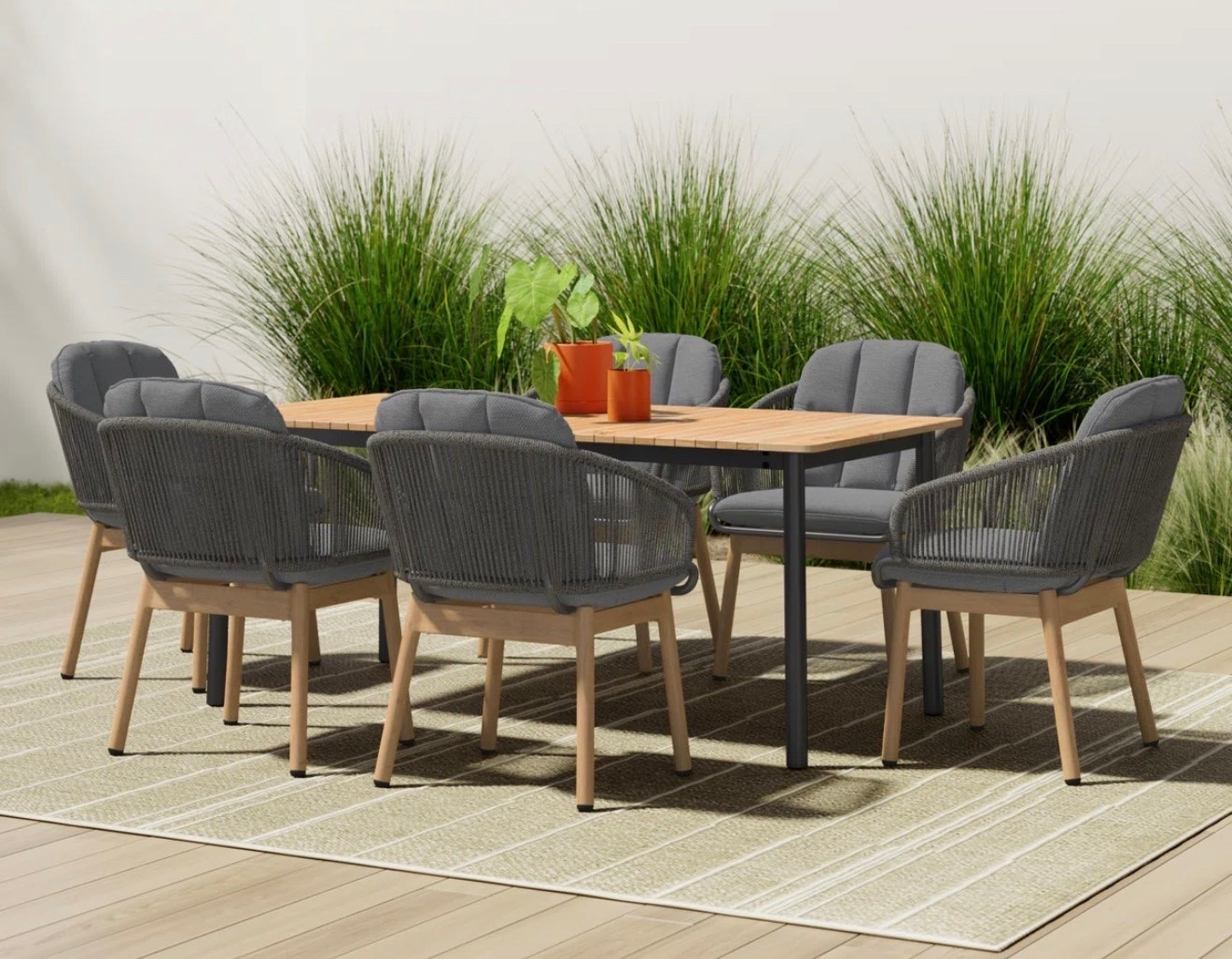 Parkview 70" Rectangular 6 - Person Outdoor Dining Set

#LTKHome #LTKSaleAlert