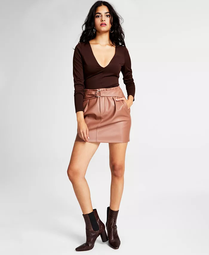 Women's Plunging V-Neck Compression Thong Bodysuit, Created for Macy's | Macys (US)