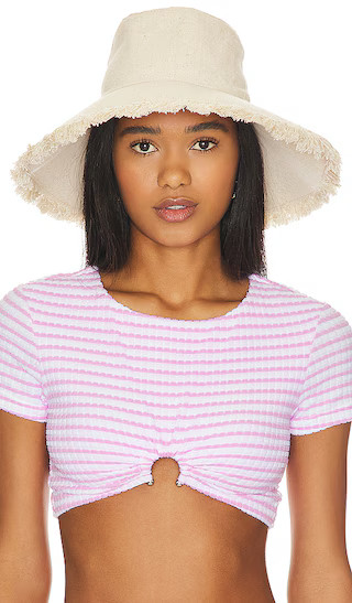 Packable Sunhat in Solid Natural | Revolve Clothing (Global)