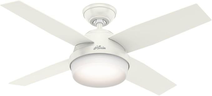 Hunter Fan Company 59246 44" Indoor Dempsey Ceiling Fan with Light, White | Amazon (US)