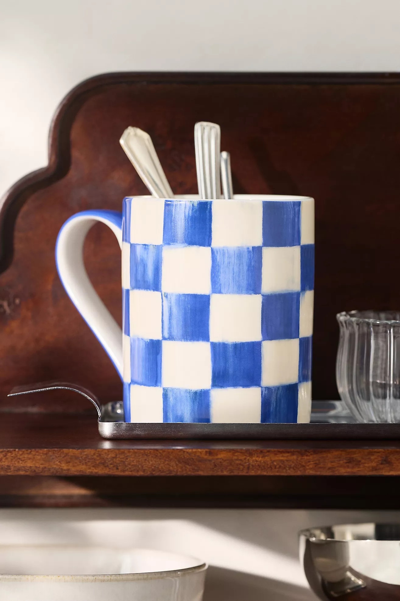 MacKenzie-Childs Check Porcelain Mug | Anthropologie (US)