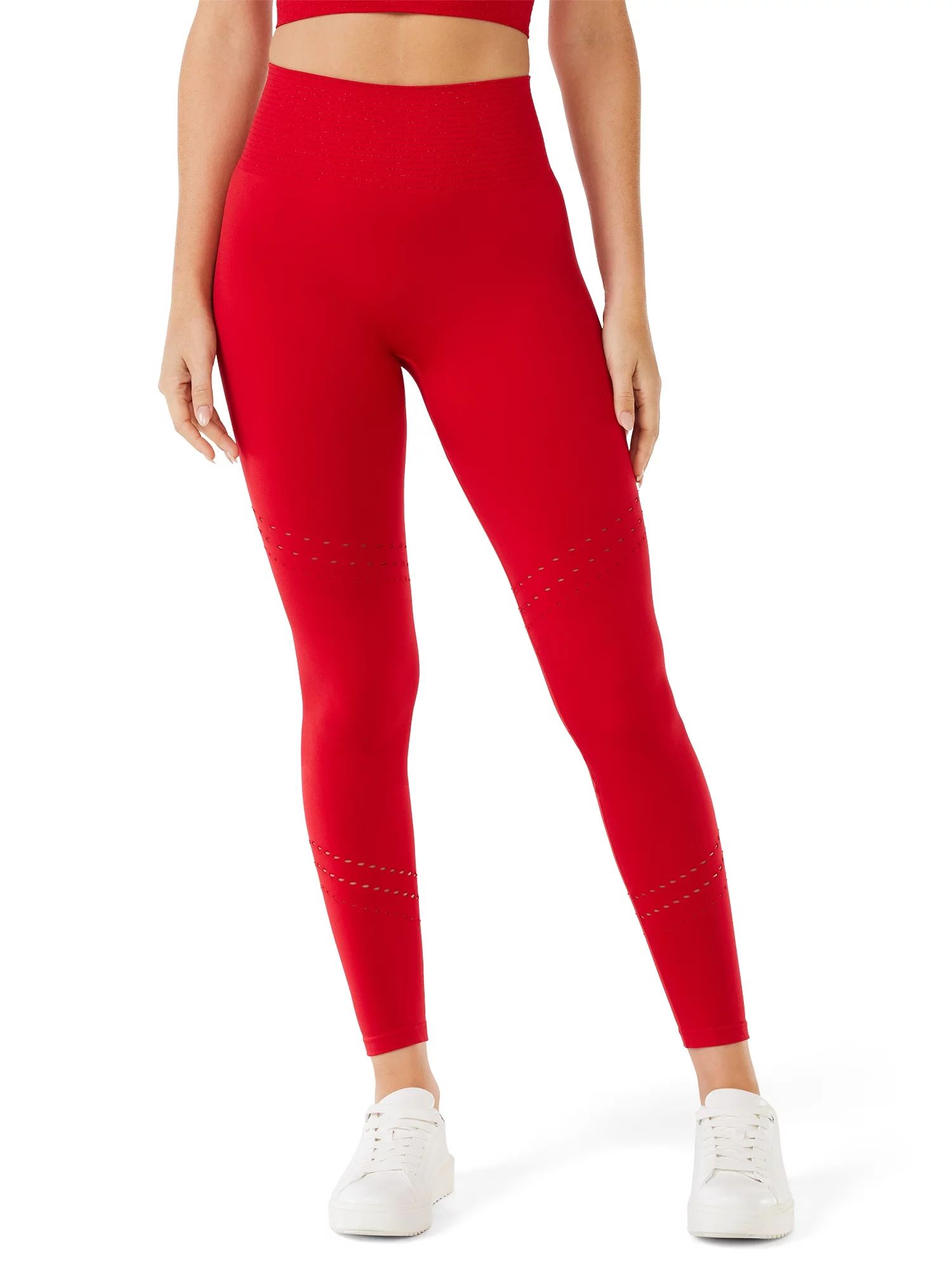 Sofia Active by Sofia Vergara Women's Seamless Lurex Stripe Leggings - Walmart.com | Walmart (US)