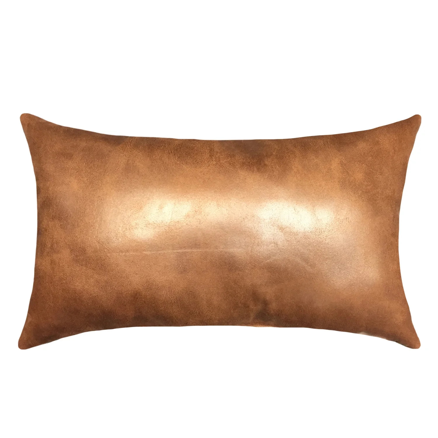 Mainstays Faux Leather Decorative Throw Pillow, 15" x 24" | Walmart (US)