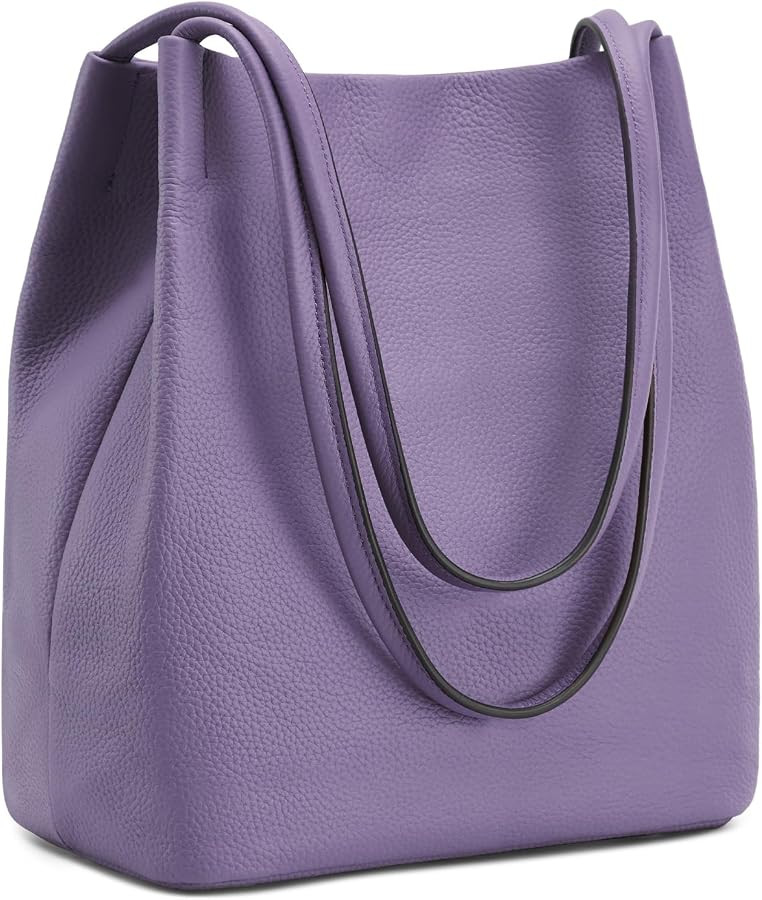 Kattee Women Soft Genuine Leather Totes Shoulder Bag Purses and Handbags with Top Magnetic Snap C... | Amazon (US)