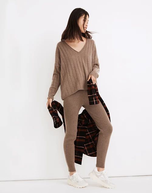 (Re)sourced Cashmere High-Rise Sweater Leggings | Madewell