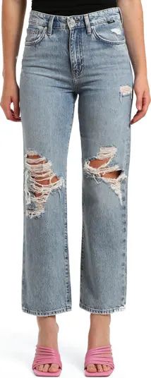 Mavi Jeans Barcelona Ripped High Waist Wide Leg Jeans | Nordstrom | Nordstrom
