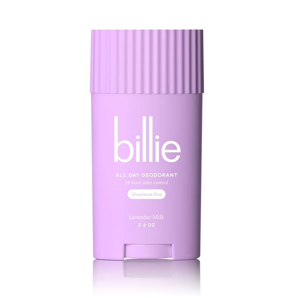 Billie All Day Deodorant, 24-hour Odor Protection, Aluminum-Free, Lavender Milk, 2.6oz | Amazon (US)