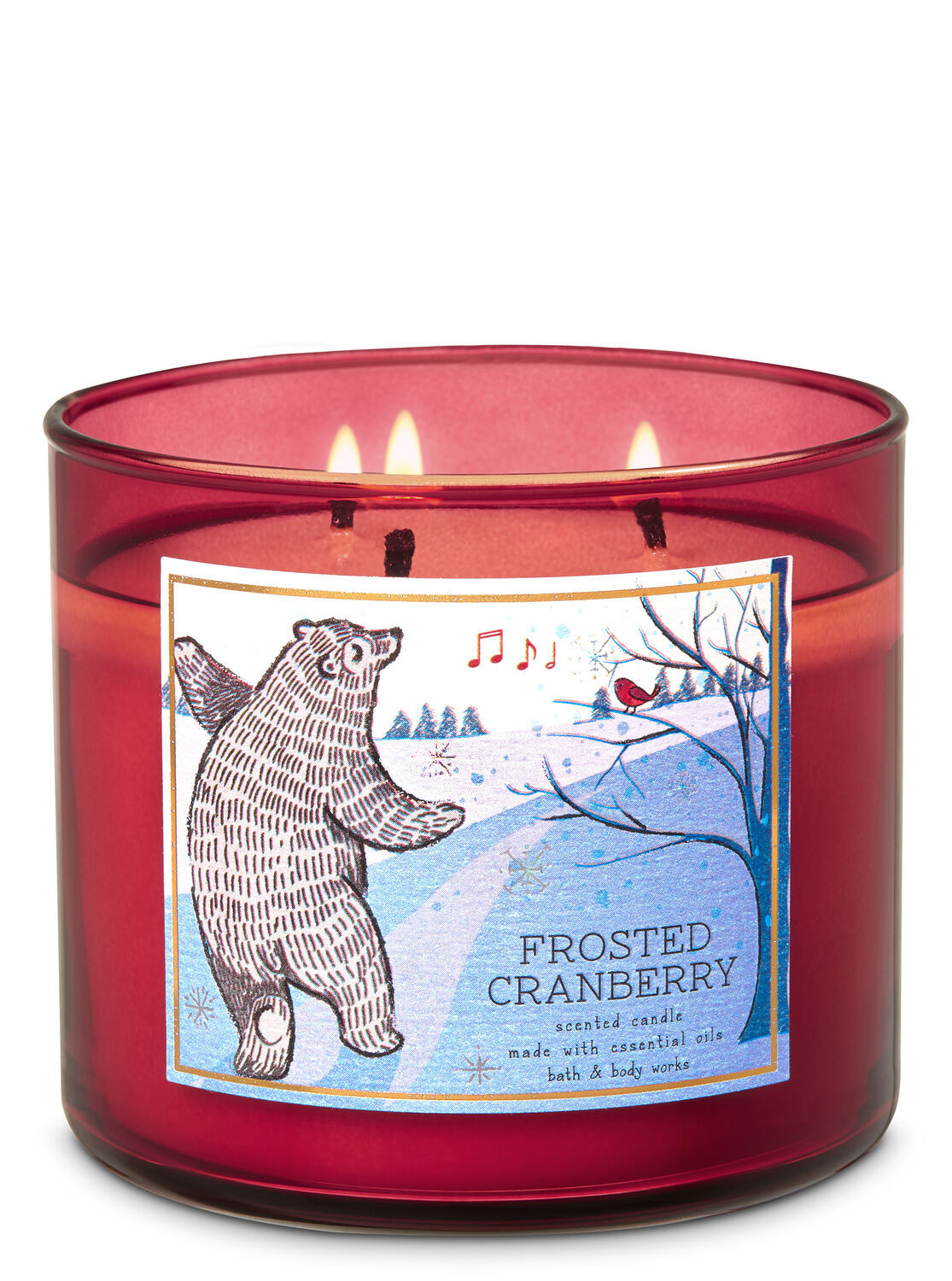 Frosted Cranberry 3-Wick Candle | Bath & Body Works
