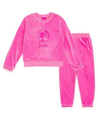 Girls Velour Sweatshirt and Jogger Pants Outfit Set | Macy's