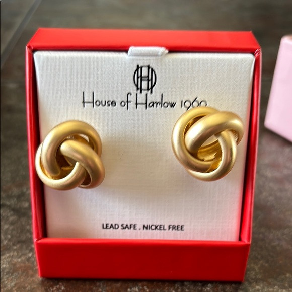 NIB House of Harlow 1960 Gold Knot Earrings | Poshmark
