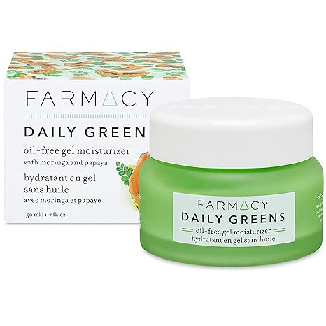 Farmacy Daily Greens Oil Free Gel Face Moisturizer - Daily Facial Moisturizing Cream with Hyaluro... | Amazon (US)