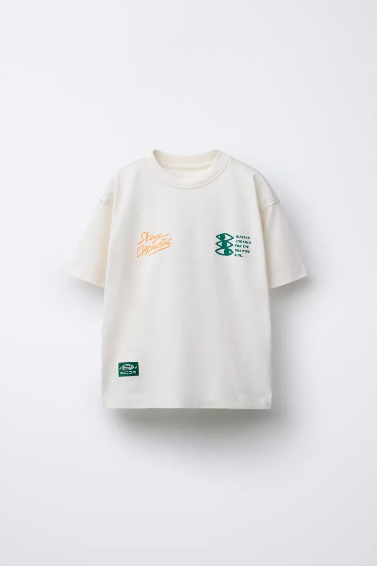 TEXT PRINT T-SHIRT | Zara US